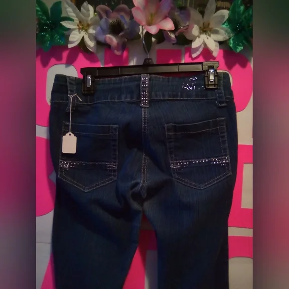 #043👉🏼Women's Teens Blue Skinny Jeans 👖 - Picture 4 of 5